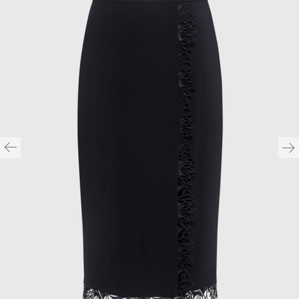 A.L.C. Holland Lace Trim Pencil Skirt - Size 8 - Picture 2 of 6